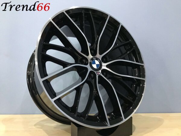 IMG_4822 18 Inch 5x120 405M Look Velgen Set Hoogglans Zwart Gepolijst Kleur