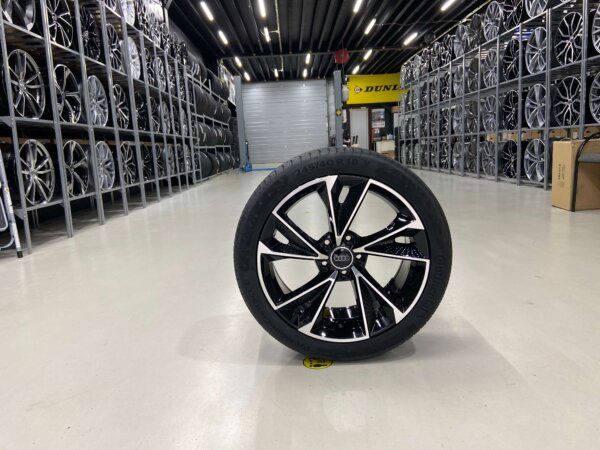 18 Inch 5x112 RS7 Performance Look Velgen Set Hoogglans Zwart Gepolijste Kleur
