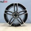 18'' Velgen 5x112 S3 Look Velgen Set in Hoogglans Zwart Gepolijste kleur