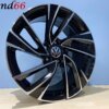 IMG_5423 19 Inch Velgen 5X112- Adelaide R Look Velgen Set Hoogglans Zwart Gepolijst Kleur
