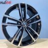 19 Inch Velgen 5x112- Sevilla R Look Velgen Set Hoogglans Zwart Gepolijst Kleur