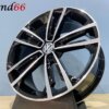 19 Inch Velgen 5x112- Sevilla R Look Velgen Set Hoogglans Zwart Gepolijst Kleur