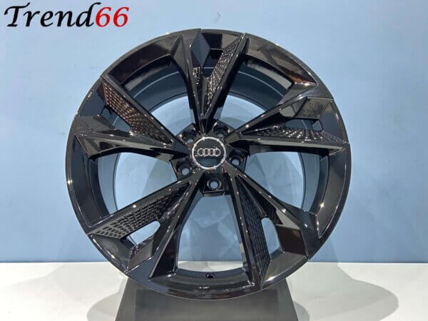18 Inch Velgen 5x112- RS7 Performance Look Hoogglans Zwarte Kleur