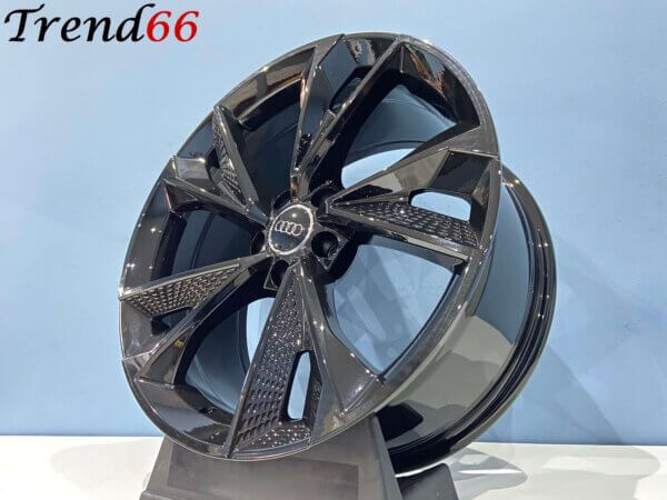 18 Inch Velgen 5x112- RS7 Performance Look Hoogglans Zwarte Kleur