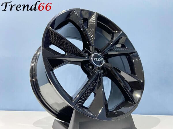 18 Inch Velgen 5x112- RS7 Performance Look Hoogglans Zwarte Kleur