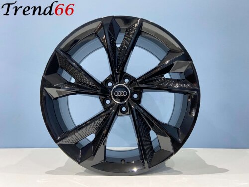 18 Inch Velgen 5x112- RS7 Performance Look Hoogglans Zwarte Kleur