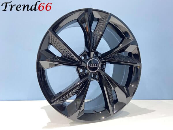 18 Inch Velgen 5x112- RS7 Performance Look Hoogglans Zwarte Kleur