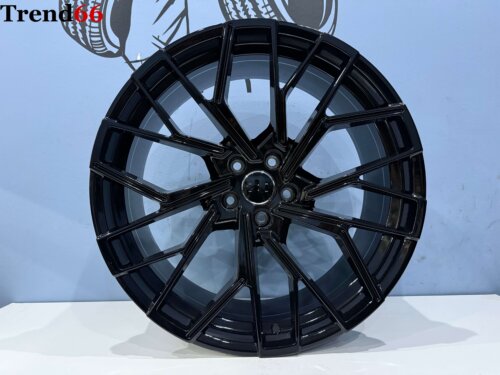 20 Inch 5x112 RS 2025 Look Velgen Set Glans Zwart Kleur Sport Velgen