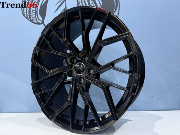 20 Inch 5x112 RS 2025 Look Velgen Set Glans Zwart Kleur Sport Velgen