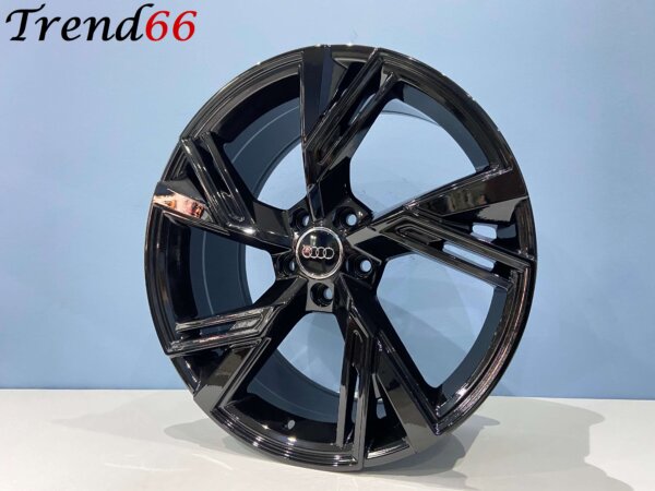 IMG_6562 20 Inch 5x112 RS6 Look Velgen Set Hoogglans Zwarte Kleur