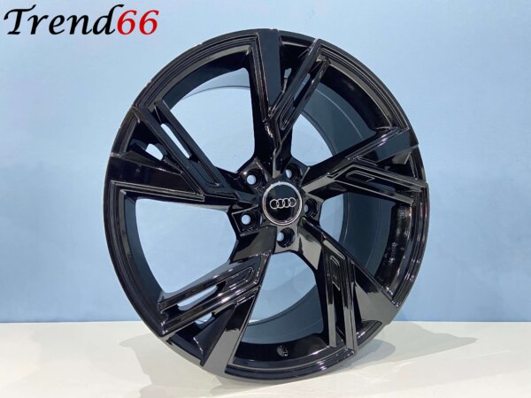 IMG_6563 20 Inch 5x112 RS6 Look Velgen Set Hoogglans Zwarte Kleur