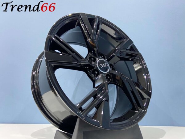 IMG_6565 20 Inch 5x112 RS6 Look Velgen Set Hoogglans Zwarte Kleur