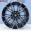 18 Inch Velgen 5x120 - 846M Look Velgen Set. Hoogglans Zwart Gepolijst Kleur