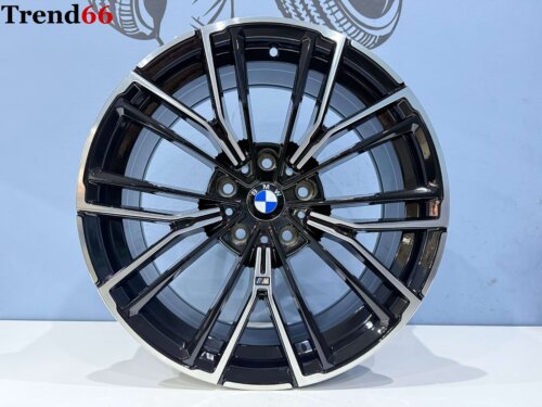 18 Inch Velgen 5x120 - 846M Look Velgen Set. Hoogglans Zwart Gepolijst Kleur