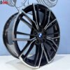 18 Inch Velgen 5x120 - 846M Look Velgen Set. Hoogglans Zwart Gepolijst Kleur