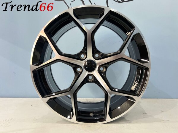 18 Inch 5x112 RS3 Look Velgen Set Glans Zwart Gepolijst Kleur