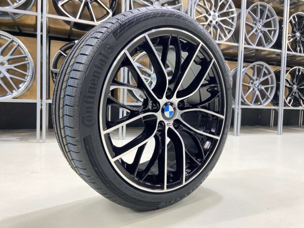 IMG_7065 18 Inch 5x120 405M Look Velgen Set Hoogglans Zwart Gepolijst Kleur