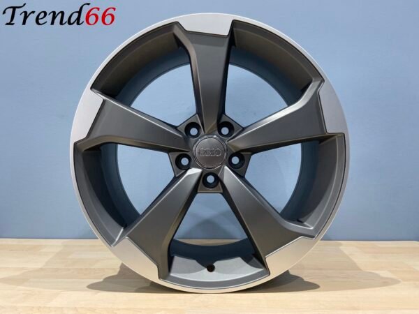 IMG_7071 5x112 18'' Velgen Rotor Look Mat Antraciet Kleur Audi A3 Vw Seat Cupra Mercedes