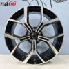 IMG_7092 17 Inch 5x100 - Faro Look Velgen Set Hoogglans Zwart Gepolijste Kleur