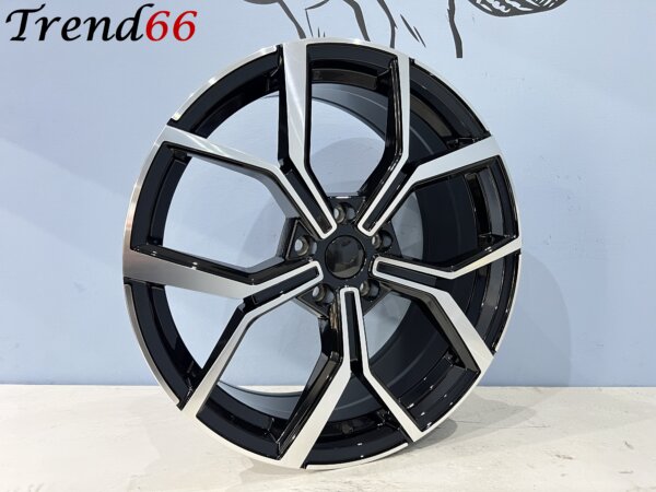 IMG_7093 17 Inch 5x100 - Faro Look Velgen Set Hoogglans Zwart Gepolijste Kleur