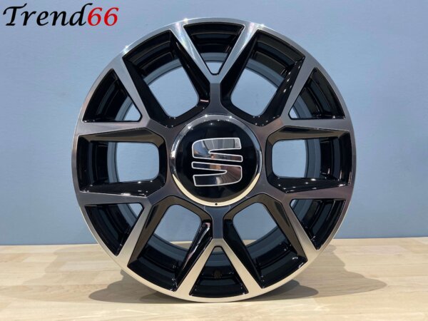 IMG_7134 16 Inch 4x100 R Look Velgen Set Hoogglans Zwart Gepolijste Kleur