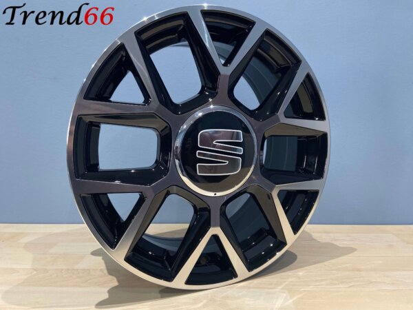 IMG_7136 16 Inch 4x100 R Look Velgen Set Hoogglans Zwart Gepolijste Kleur