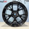 19 Inch 5x112 845M Look Breed Set Velgen Hoogglans Zwarte Kleur
