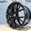 19 Inch 5x112 845M Look Breed Set Velgen Hoogglans Zwarte Kleur