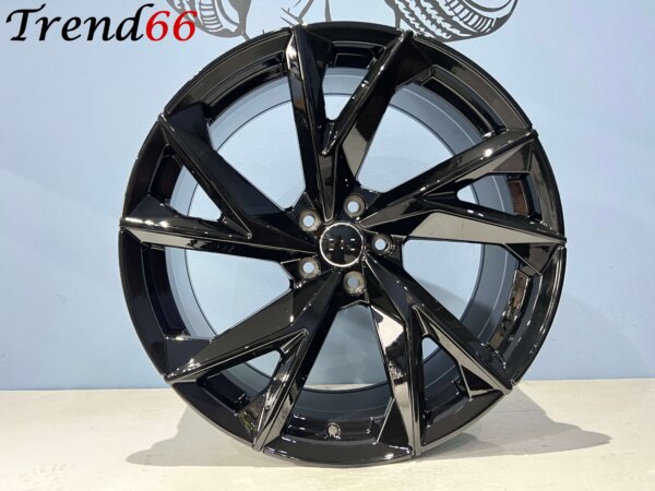 19 Inch 5x112 2025 R8 Look Velgen Set Hoogglans Zwarte Kleur