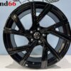 18 Inch Velgen 5x112- Bergamo Look Velgen Set Glans Zwart