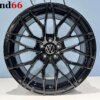 IMG_8458 17 Inch 5x100 Y 10 Spaak Forget Velgen Set Hoogglans Zwarte Kleur