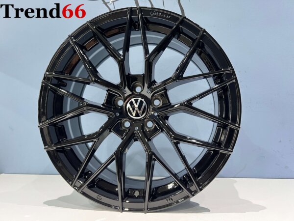 IMG_8459 17 Inch 5x100 Y 10 Spaak Forget Velgen Set Hoogglans Zwarte Kleur