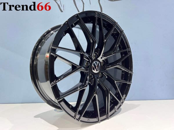 IMG_8461 17 Inch 5x100 Y 10 Spaak Forget Velgen Set Hoogglans Zwarte Kleur