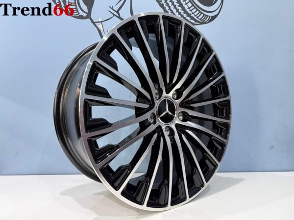 18 Inch Velgen 5x112 2026 AMG Look MultiSpaak Velgen Hoogglans Zwart Gepolijst