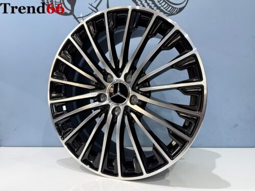 18 Inch Velgen 5x112 2026 AMG Look MultiSpaak Velgen Hoogglans Zwart Gepolijst