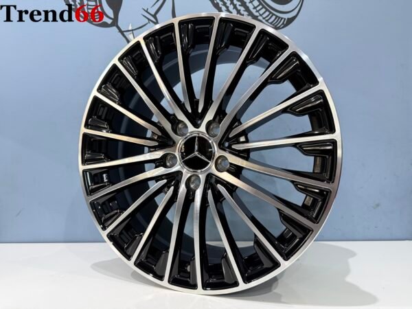 18 Inch Velgen 5x112 2026 AMG Look MultiSpaak Velgen Hoogglans Zwart Gepolijst