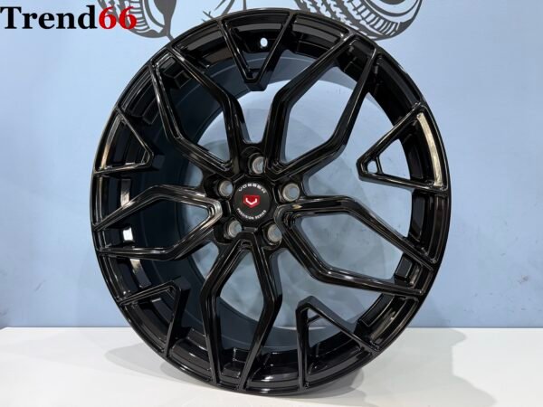 IMG_8601 19'' 5x112 Nieuwste Model Vossen Look Velgen Set Hoogglans Zwarte Kleur