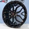 IMG_8604 19'' 5x112 Nieuwste Model Vossen Look Velgen Set Hoogglans Zwarte Kleur