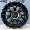 IMG_8621 19 Inch 5x112 Y Spaak AMG Look Velgen Set Mat Zwart Met Gepolijste Rand