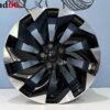 18'' Nieuw In Doos FR Model Velgen Set. Hoogglans Zwart Gepolijst Kleur SportVelgen.