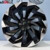 18'' Nieuw In Doos FR Model Velgen Set. Hoogglans Zwart Gepolijst Kleur SportVelgen.