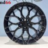 IMG_8741 18 Inch 5x112 Y Spaak Vossen Look Hoogglans Zwarte kleur Velgen Set