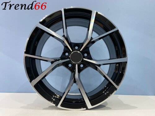 18 Inch 5x100 Estoril Look Velgen Set Hoogglans Zwart gepolijste Kleur
