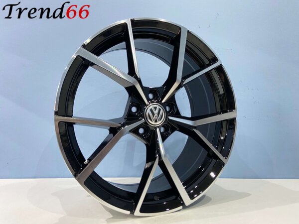 IMG_8764 18 Inch 5x100 Estoril Look Velgen Set Hoogglans Zwart gepolijste Kleur