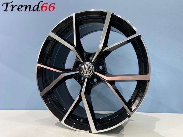 IMG_8765 18 Inch 5x100 Estoril Look Velgen Set Hoogglans Zwart gepolijste Kleur