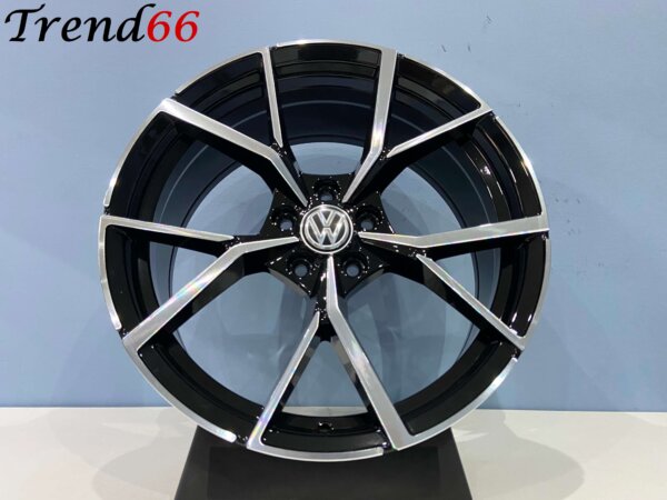 IMG_8766 18 Inch 5x100 Estoril Look Velgen Set Hoogglans Zwart gepolijste Kleur