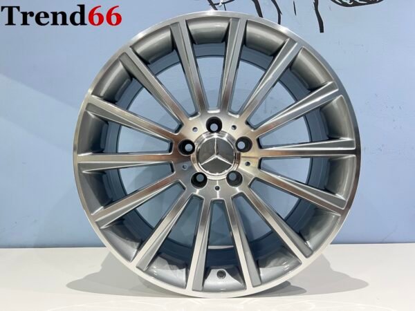 IMG_8877 19 Inch 5x112 Multispaak AMG Look Velgen Set Hoogglans Zwart Gepolijste Kleur