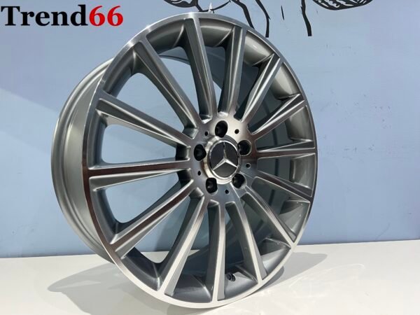 IMG_8879 19 Inch 5x112 Multispaak AMG Look Velgen Set Hoogglans Zwart Gepolijste Kleur