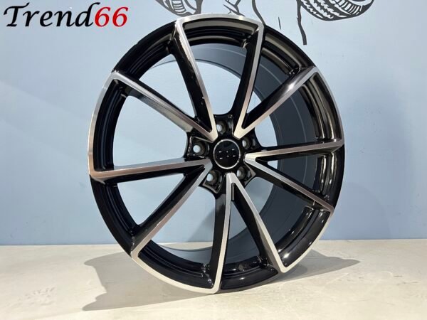 19'' Velgen 5x112 RS4 Look Velgen in Hoogglans Zwart Gepolijst Kleur