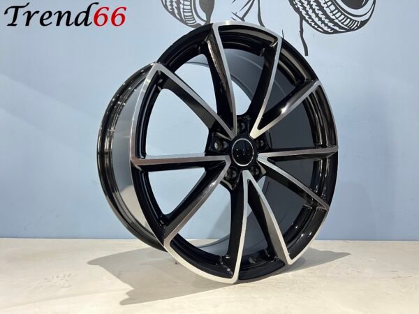 19'' Velgen 5x112 RS4 Look Velgen in Hoogglans Zwart Gepolijst Kleur